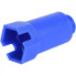 Пробка с наружной резьбой STOUT 1/2", синяя (SFA-0035-100012)