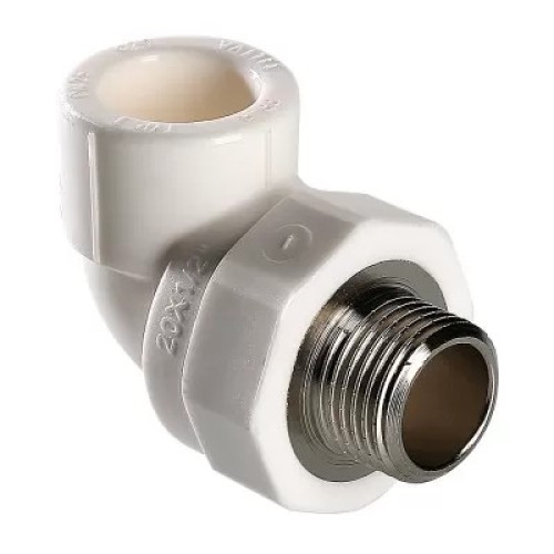 Угольник Valtec PPR с переходом на наружную резьбу 25 х 1/2″ (VTp.753.0.02504)