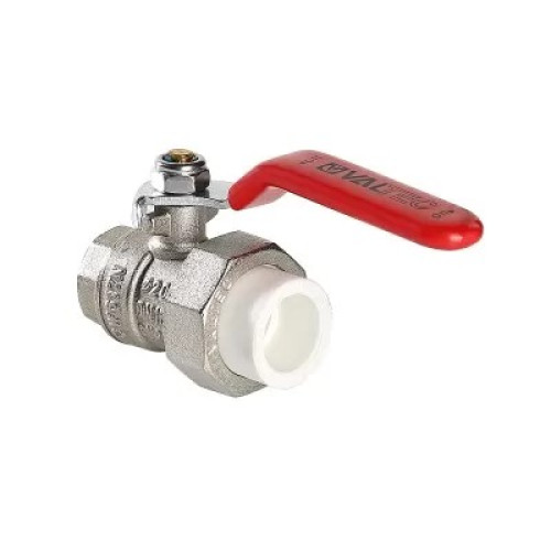 Кран Valtec PPR шаровый латунный с переходом на полипропиленовую трубу 25х3/4″ (арт. VTp.742.0.02505)