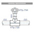 Тройник Valtec PPR переходной 50 x 40 x 50 мм (арт. VTp.735.0.050040050)