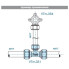 Фитинг обжимной Valtec – тройник 26 х 32 х 26 мм (VTm.331.N.263226)