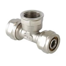 Фитинг обжимной Valtec – тройник с переходом на внутреннюю резьбу 16 мм х 1/2″ (VTm.332.N.160416)