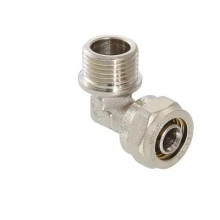 Фитинг обжимной Valtec – угольник с переходом на наружную резьбу 16 мм х 1/2″ (VTm.353.N.001604)