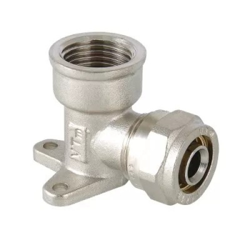 Фитинг обжимной Valtec – угольник с креплением (водорозетка) 20 мм х 1/2″ (VTm.354.N.002004)