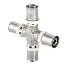 Пресс-фитинг – крестовина Valtec 16 х 16 х 16 х 16 мм (VTm.241.N.161616)