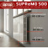 Биметаллический радиатор Rifar Supremo 500 6 секций белый, боковое подключение